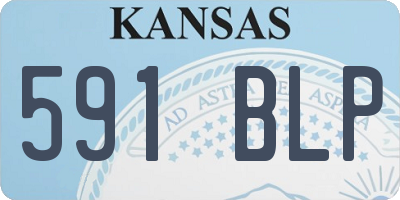 KS license plate 591BLP