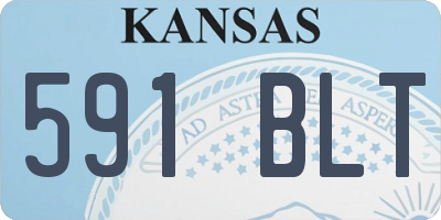 KS license plate 591BLT