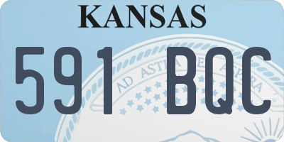 KS license plate 591BQC