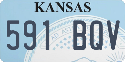 KS license plate 591BQV