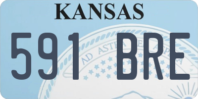 KS license plate 591BRE