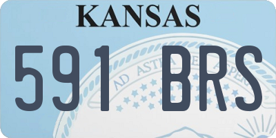 KS license plate 591BRS