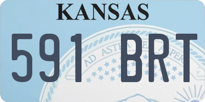 KS license plate 591BRT