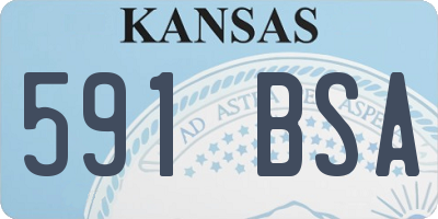 KS license plate 591BSA