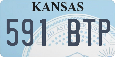 KS license plate 591BTP