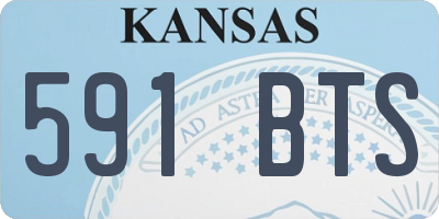 KS license plate 591BTS