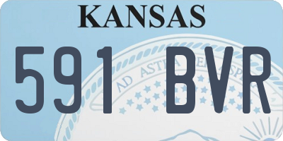 KS license plate 591BVR