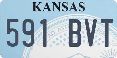 KS license plate 591BVT