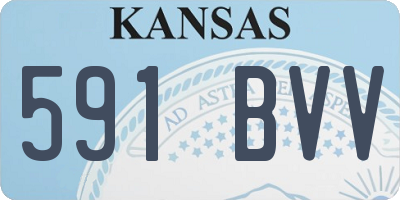 KS license plate 591BVV