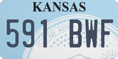 KS license plate 591BWF