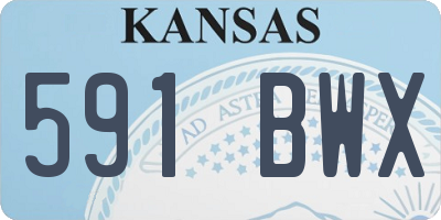 KS license plate 591BWX