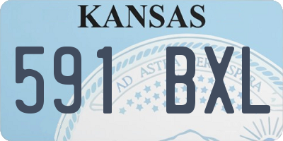 KS license plate 591BXL
