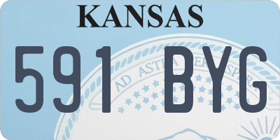 KS license plate 591BYG