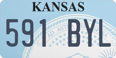 KS license plate 591BYL
