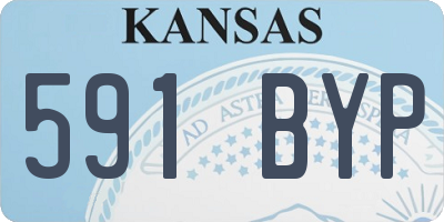 KS license plate 591BYP