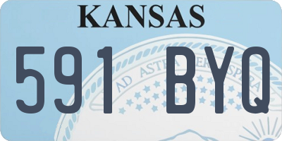 KS license plate 591BYQ