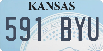 KS license plate 591BYU