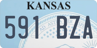 KS license plate 591BZA