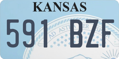KS license plate 591BZF