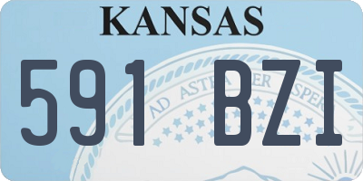 KS license plate 591BZI