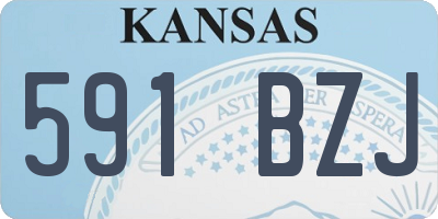 KS license plate 591BZJ