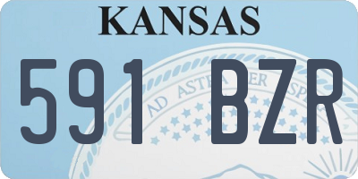 KS license plate 591BZR