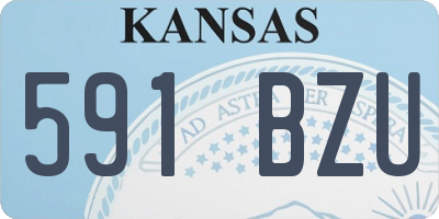 KS license plate 591BZU