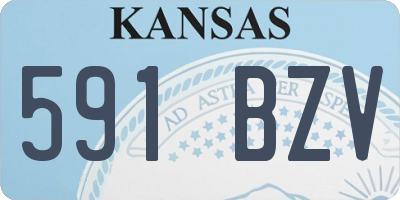 KS license plate 591BZV