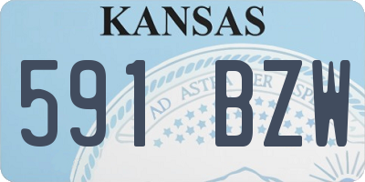 KS license plate 591BZW