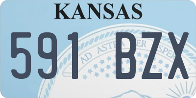 KS license plate 591BZX