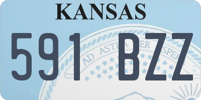 KS license plate 591BZZ
