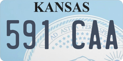 KS license plate 591CAA