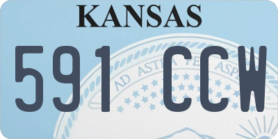KS license plate 591CCW