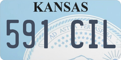 KS license plate 591CIL