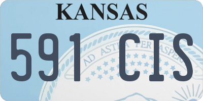 KS license plate 591CIS