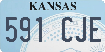 KS license plate 591CJE
