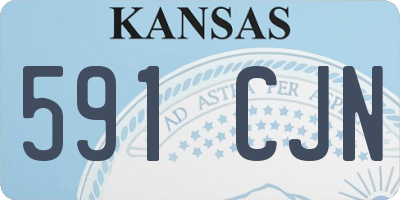 KS license plate 591CJN