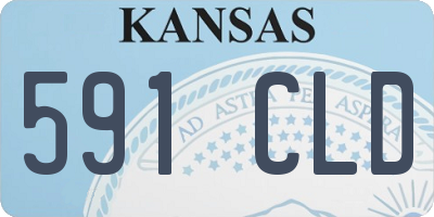 KS license plate 591CLD