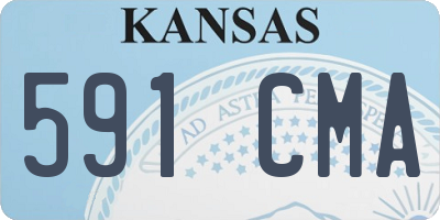 KS license plate 591CMA
