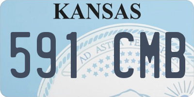 KS license plate 591CMB