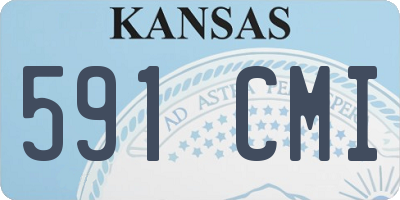 KS license plate 591CMI