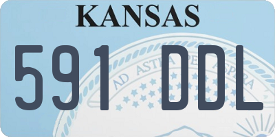 KS license plate 591DDL
