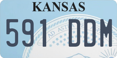 KS license plate 591DDM