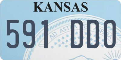 KS license plate 591DDO