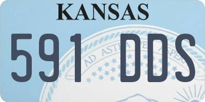KS license plate 591DDS
