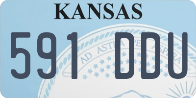 KS license plate 591DDU