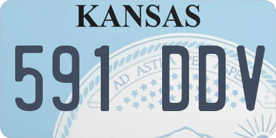 KS license plate 591DDV