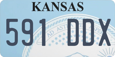 KS license plate 591DDX