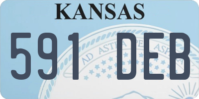 KS license plate 591DEB