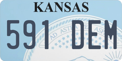 KS license plate 591DEM